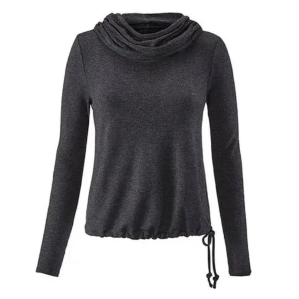 CAbi Recess Topper 3231 Cowl Hoodie Pullover Charcoal Gray Size Small - Picture 3 of 5